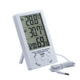 thumbnail image 2 of 3 Pieces Hygrometer Digital LCD Thermometer Humidity Monitor Weather Station Moisture Plant White, 2 of 8