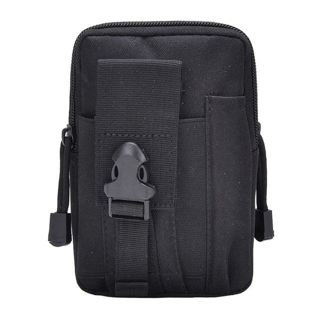 Bolsa táctica multifunción, bolsas de caza, cinturón, riñonera, paquete táctico militar, bolsas para exteriores, funda de bolsillo, bolsa de Mochilas de mochilero negro una cuerda blanca Eigraketly HW4725-06