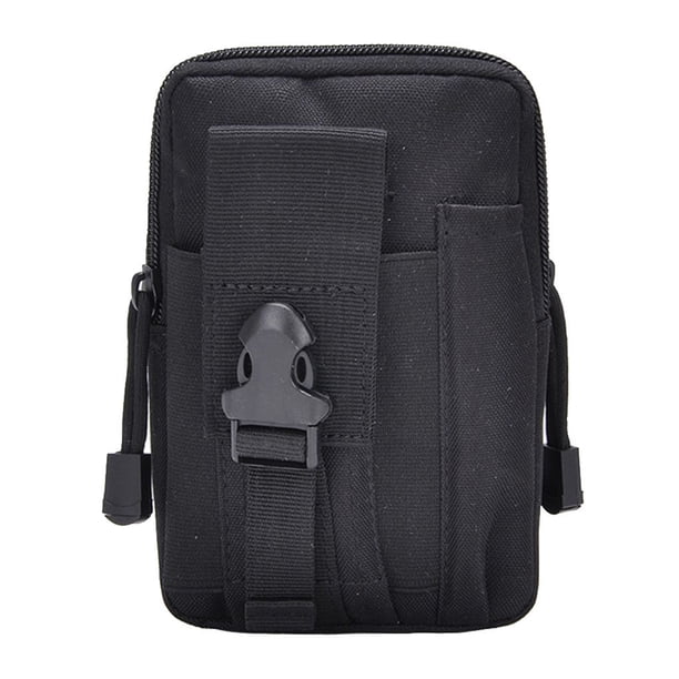 Bolsa táctica multifunción, bolsas de caza, cinturón, riñonera, paquete táctico militar, bolsas para exteriores, funda de bolsillo, bolsa de Mochilas de mochilero negro una cuerda blanca Eigraketly HW4725-06
