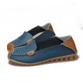 thumbnail image 5 of asdoklhq Womens Casual Shoes,Women's Comfortable Hollow Leather Printed Flat Casual Loafers Single Shoes, 5 of 8