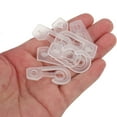thumbnail image 5 of Topbathy 100PCS Clear Sock Hooks Plastic Hanging Clips for Organizing Fabric Samples in Retail, 5 of 8