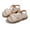 Beige, variant on HUANBAI Girls Fashion Sandals With Bow Design Adjustable Straps For Toddler Kids Casual Outdoor Spring Summer Fall 2-2.5 Years