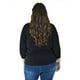 thumbnail image 3 of Blusa De Hilos Brillantes Roman Fashion Talla Extra 5108 Negro, 3 of 7