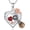 B-01-Garnet, variant on I Love You Necklace 100 Languages Projection Necklace Heart Necklace 925 Sterling Silver Rose Heart Birthstone Pendant Necklace January Birthstone Jewelry Rose Gifts for Women