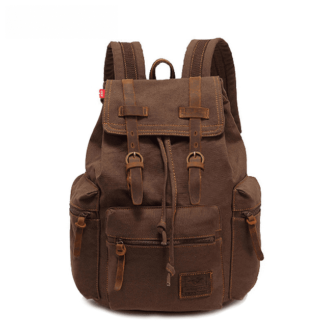 Bolso de lona, bolso retro para hombre, mochila, bolso para ordenador, mochila escolar para estudiantes