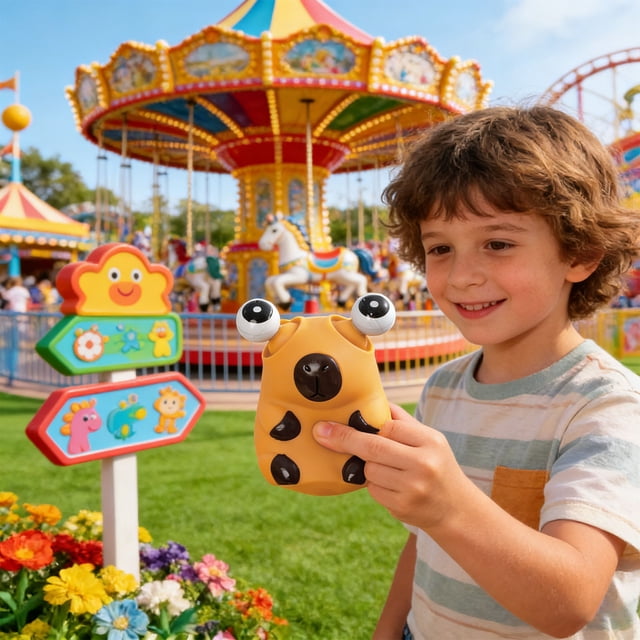Juguete antiestrés Capibara | Juguete sensorial antiestrés con forma de ojos saltones para niños y adultos | Juguete de escritorio para aliviar la ansiedad, ideal para la oficina, el aula o el coche