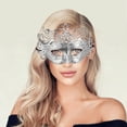 thumbnail image 5 of Unique Bargains 1 Pc Crown Party Mask Silver Tone Plastic, 5 of 5