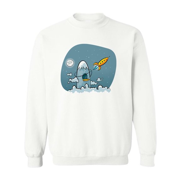 Secret Mountain Base. Sweatshirt Men -Image by Shutterstock, Male 4X-Large