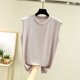thumbnail image 1 of Xuyuer Breathable Summer Sleeveless Tank Top - Fashion Women's Round Neck Solid Comfort Fit Essential for Hot Weather Outdoor Activities, Travel-Friendly Layering, 1 of 5