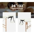 thumbnail image 2 of BestMassage Lit de Massage Table de Massage Portable 28 Pouces de Large 2 Pliage Hauteur Réglable, Crème, 2 of 8