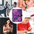 thumbnail image 5 of Leather Notebook with Pen Holder Writing Notepad Includes 100 Pages Lined Journal Lavender Bohemian Pattern, 5 of 6
