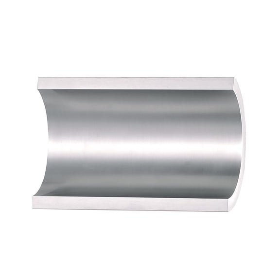 Alumilux Diverge 5"H 2-Light LED Outdoor Wall Sconce Solid Satin Aluminum by ET2