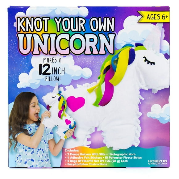 Knot Your Own Unicorn Pillow, Ages 6 years and up