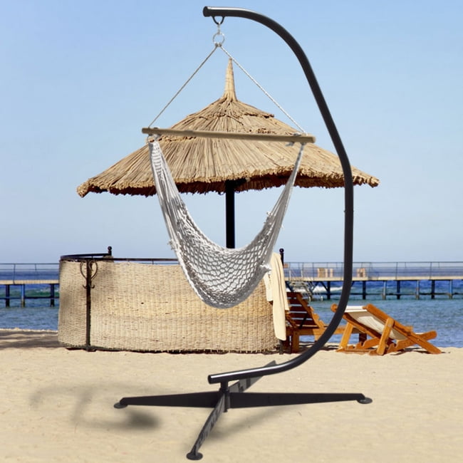 Steel CFrame Hammock Air Chair Stand With 100 Cotton Hammock Swing