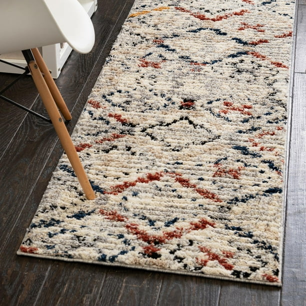 Tucson Collection Rug 6 Ft Runner Multi Low Rug Perfect For