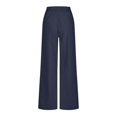 thumbnail image 7 of JnLxul Wide Leg Pants for Women Elastic Waist Drawstring Loose Summer Casual Lightweight Pants with Pockets(X-Large,Navy), 7 of 7