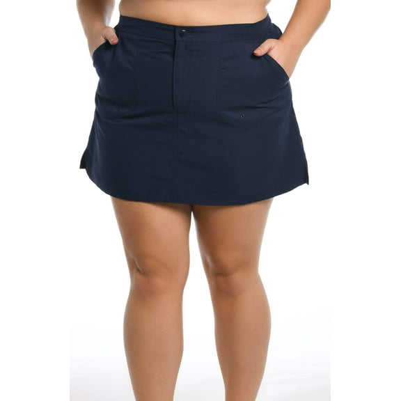 Solid Woven Boardskirt Bottom (Plus Size)