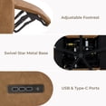 thumbnail image 4 of ReNest Triple-Motor Power Recliner with 270° Swivel, Italian Modern Design, USB & Type-C Charging,Camel, 4 of 22