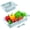 Blue, variant on 2Pcs Expandable Fridge Drawer Organizer, 20-28cm Adjustable Under Shelf Refrigerator Bins with Ventilation - Snap On Freezer Organizer for Eggs, Fruits, Vegetables, Snacks (White)