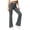 Gray, variant on SBYOJLPB Women's Solid Color Pants Elastic Waistband Sports Casual Long Trousers