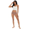 thumbnail image 5 of Unique Bargains Women's Plus Size High Waist Briefs Butt Lifter Shapewear Panties M Brown, 5 of 6
