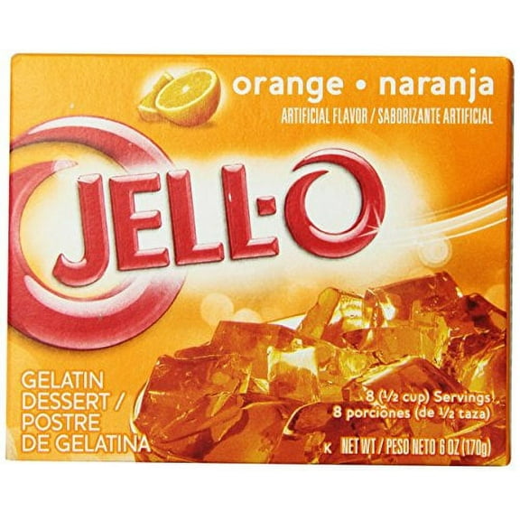 Jell-O Orange Gelatin Dessert Mix (Pack of 10)