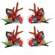 thumbnail image 2 of Pinzas para el cabello navideñas 2 pares de colores brillantes horquillas navideñas con astas de reno lindas cómodas y elegantes para fiesta ANGGREK  Otros, 2 of 8