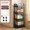 black -4 layers-A, variant on NewMultifunctional Storage Cart with Open Shelves Living Space Book Display Suitable for Kitchen Bedroom Storage Decor Organizer