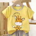 thumbnail image 2 of Cethrio Boys Cotton Outfit Sets, Short Sleeve Gifts Printed Summer Kids' Clothing Sets Multicolor Size 1-2 T, 2 of 4