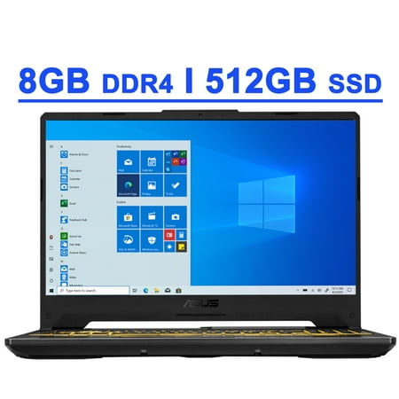 ASUS TUF F15 Premium Gaming Laptop 15.6” FHD 144Hz Display 10th Gen Intel Quad-Core i5-10300H 8GB DDR4 512GB SSD NVIDIA GeForce GTX 1650 4GB Backlit Keyboard HDMI USB-C WiFi6 DTSX Ultra Win10