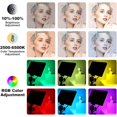thumbnail image 3 of Led Video Light for Camera, RGB Photography Lighting Kit (2 Packs) with Tripod/Remote,Dimmable 6500K for Desktop Filming/Streaming/Video Conferencing/Studio Shooting, 3 of 8