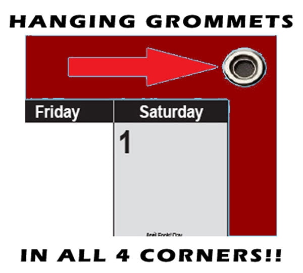 SwiftGlimpse 32" x 48" 2026 Wall Calendar, Erasable, Reversible, Maroon