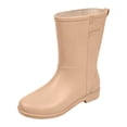 thumbnail image 2 of Mid Calf Rain Boots for Women Kids Lightweight Waterproof Slip On Garden Work Chore Footwear, 2 of 7