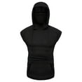 thumbnail image 2 of Men's Hooded Sports Vest with Button Closure and Open-Forked Design for Active, 2 of 6