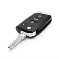 thumbnail image 4 of for Volkswagen Skoda SEAT Key Fob Shell HU66 Big Blade 3 Button Flip Key Case Replacement No Electronics, 4 of 11