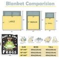 thumbnail image 3 of Just A Girl Who Loves Frogs Blanket Gifts for Frogs Lover 80 x 60 Inch for Adult,Just A Girl Who Loves Frogs Fannel Fleece Throw Blanket Super Soft Throws Blanket for Bed Couch Sofa, 3 of 6