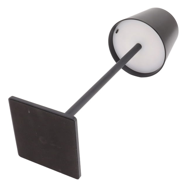 Lampe de Tâche, Processus de Glaçage de Contrôle de Robinet 3 Modes de Couleur Slip Base LED Lampe de Bureau pour le Bureau pour le Camping Extérieur pour Café Noir