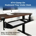 thumbnail image 2 of Plateau de Clavier à Pince Réglable en Hauteur et Inclinaison KT4 (Noir), 2 of 13