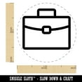 thumbnail image 2 of Brief Case Work Icon Self-Inking Rubber Stamp Ink Stamper - Sky Blue Ink - Medium 1 Inch, 2 of 7