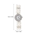 thumbnail image 4 of BRIGHTFUFU Pulsera de reloj de perlas para mujer con diamantes de imitación para fiestas de Navidad y brazaletes delicados de moda Vintage, suministros para regalos, 4 of 8