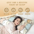 thumbnail image 3 of Bixox Lovely Bear Print Body Pillow Cover with Zipper Closure, Cozy Fuzzy Fleece Body Pillow Case Cover 20 x 54 Inches,Long Body Pillow Pillowcase, 3 of 6