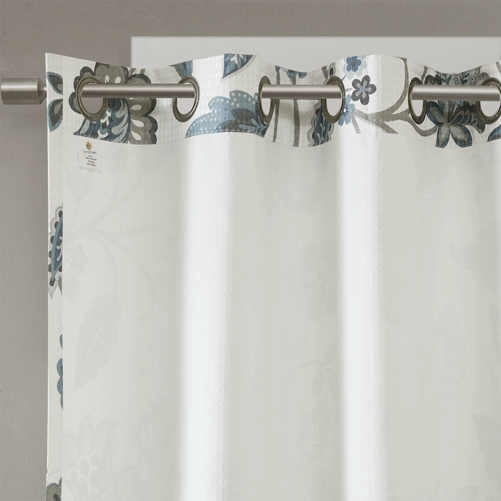 MAYEERTY Jacquard Printed Curtain Panel - Room Darkening for Bedroom