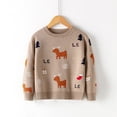 thumbnail image 4 of WIBACKER Christmas Sweater for 1-6T Girl Boy Toddler Kids Baby Cute Elk Pullover Knitted Tops, 4 of 7
