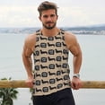 thumbnail image 6 of Fuzoiu Dachshund Dog Woof Print Men's Workout Tank Tops,Sleeveless Gym Shirt Quick Dry,Fitness Bodybuilding T-Shirt,Muscle Athletic Workout Tee-X-Large, 6 of 7