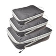 thumbnail image 3 of 3 Pieces Waterproof Luggage Organiser Lightweight Clothes Storage Bags Black, 3 of 8