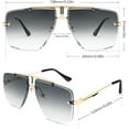thumbnail image 2 of Men Sunglasses Square Black Lentes Gafas, 2 of 6