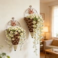 thumbnail image 3 of Jardinière Suspendue Décorative en Métal Résistante aux Intempéries, Robuste et Spacieuse pour Intérieur et Extérieur, Jardin, Patio, Mur, Balcon, 3 of 5