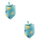 thumbnail image 2 of Greeniant Bufanda de baba Triangular con estampado de frutas, algodón portátil, mantenimiento cálido, toalla colorida para mascotas, decoración de limón azul 2piezas Greeniant CBP281061, 2 of 6