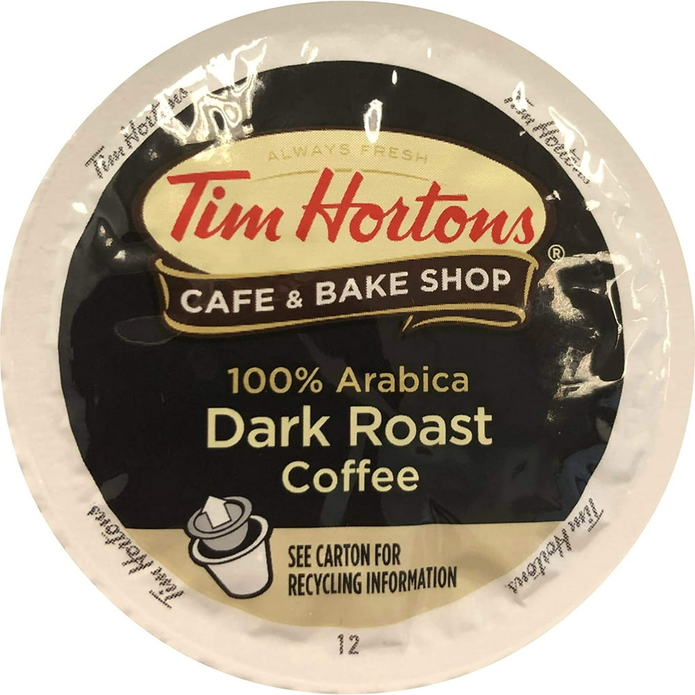 Tim Hortons Single Serve Coffee Cups, Dark Roast, 24 Count (Packaging
