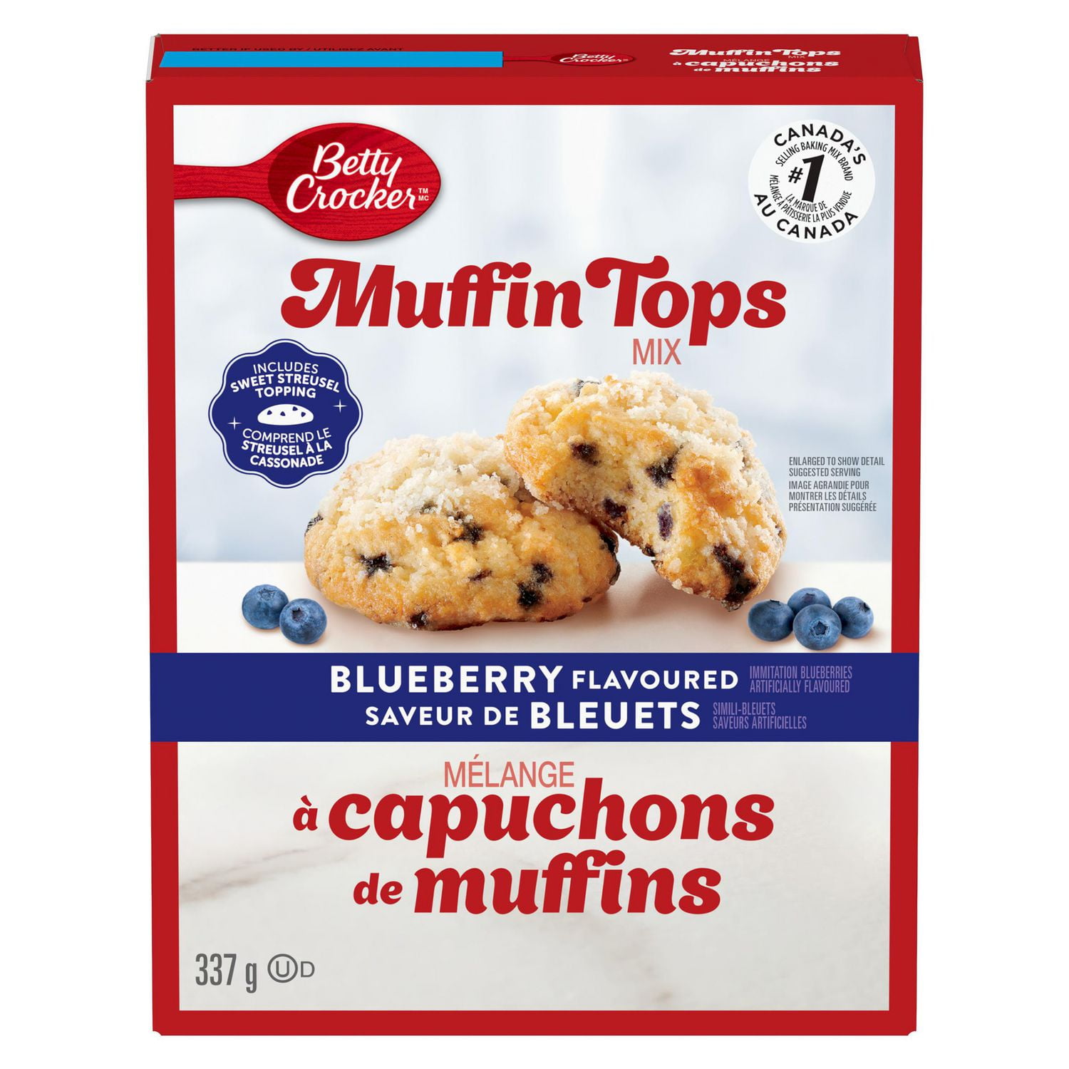 Betty Crocker Capuchons de muffins Saveur de bleuets